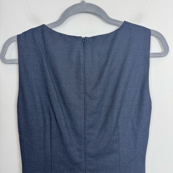 MAXMARA | Navy Sleeveless Dress Ruched Waist Detail Made in Italy Women’s Size M - Picture 7 of 7